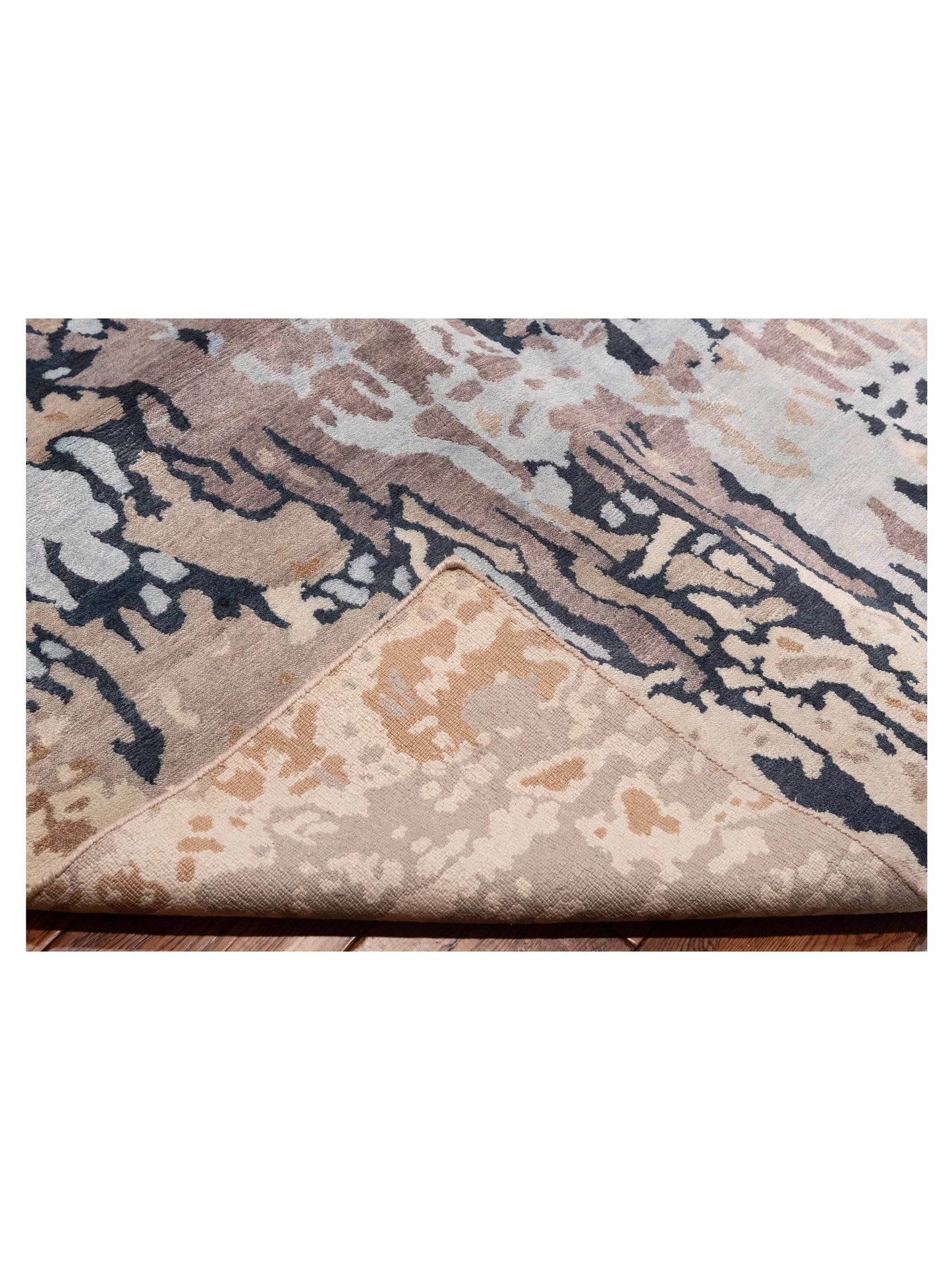 Tenzari Multi 8.10x11.10 Hand Knotted Rug