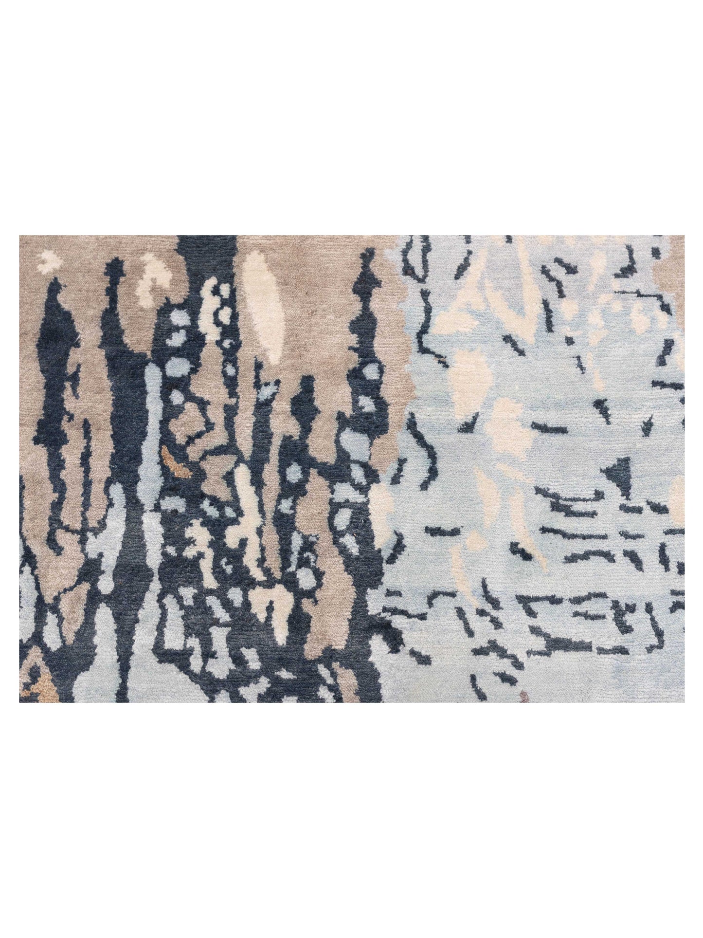 Tenzari Multi 8.10x11.10 Hand Knotted Rug