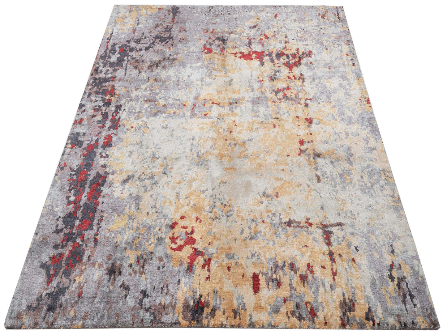 Tenzari Multi 8x10 Hand Knotted Rug