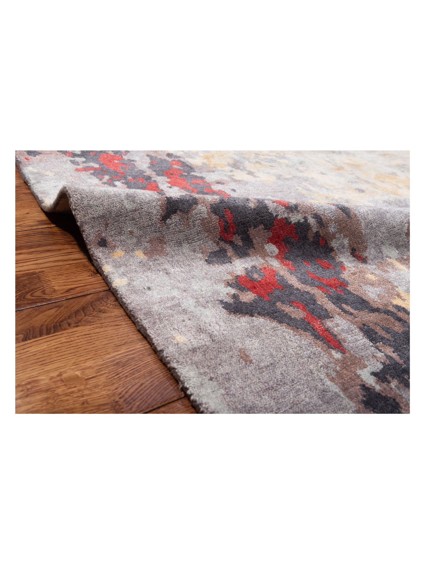 Tenzari Multi 8x10 Hand Knotted Rug