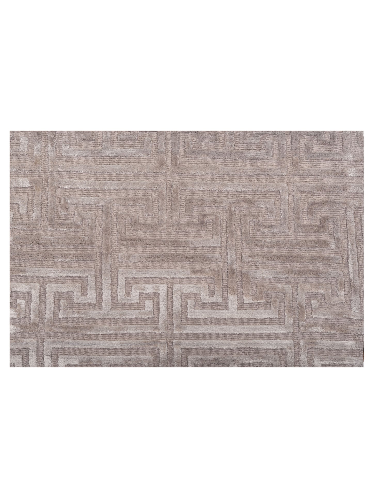 Tenzari Gray 10x14 Hand Knotted Rug