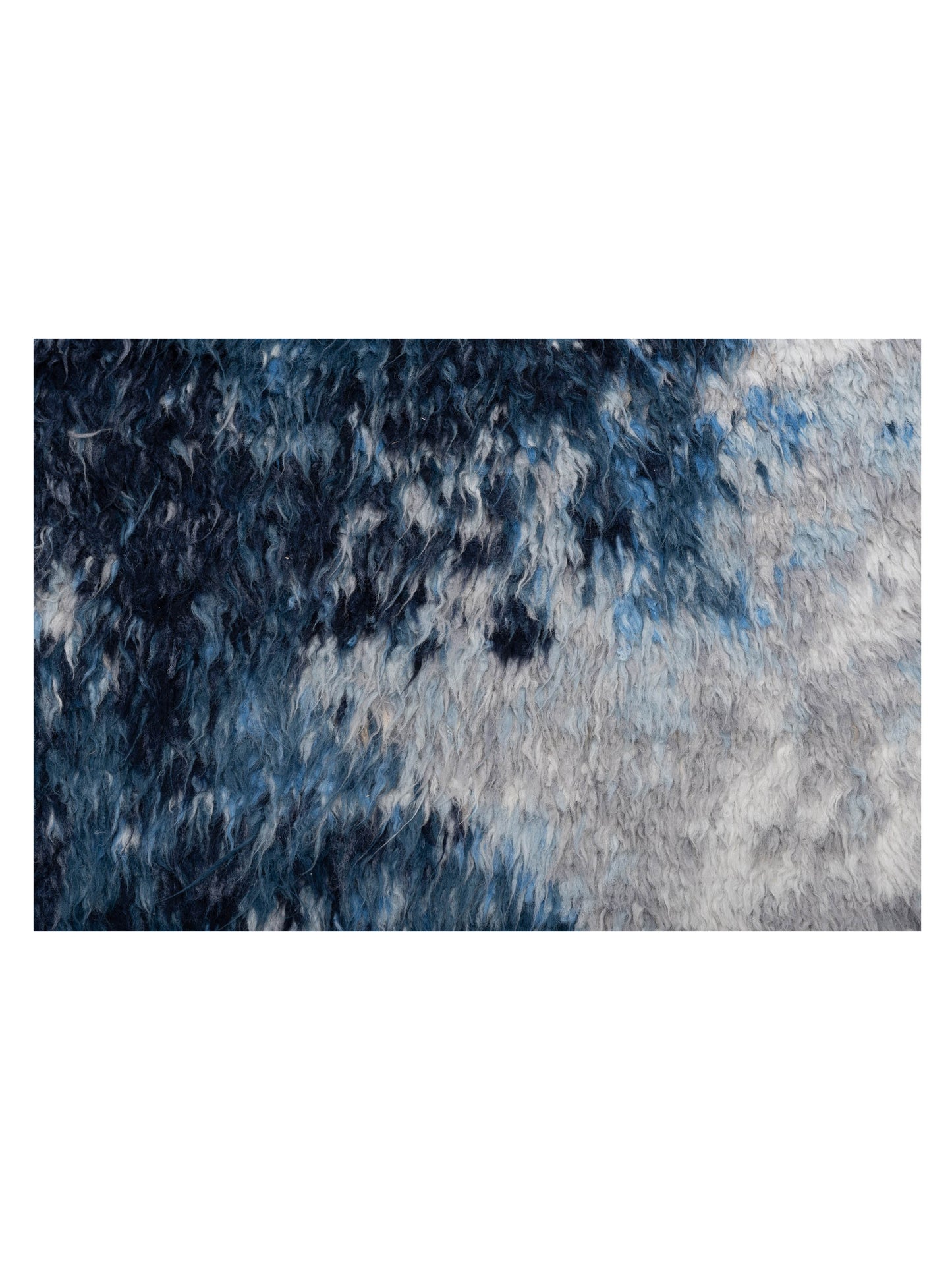 Anavera Ivory Dark Blue 8.3x10.2 Hand Knotted Rug