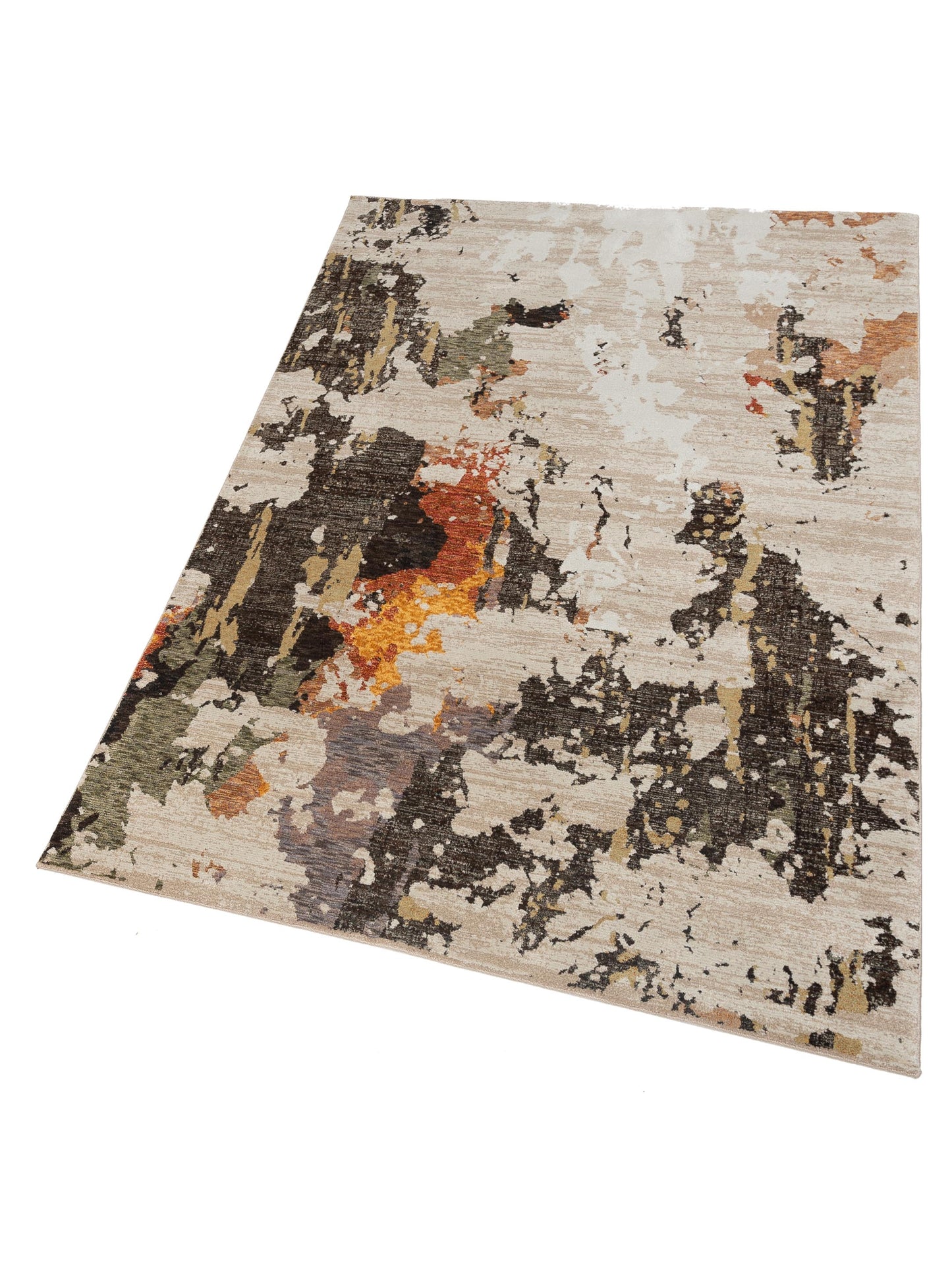 Alaric Ivory Green 6.7x9.6 Machine Made Rug