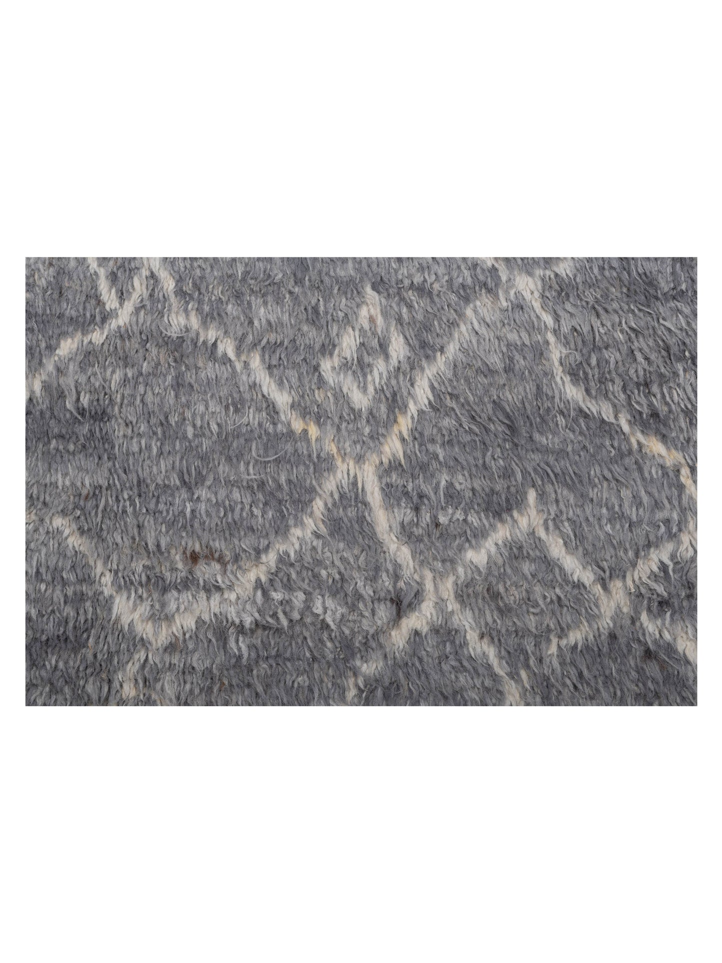 Baskra Gray Ivory 8.6x10.5 Hand Knotted Rug
