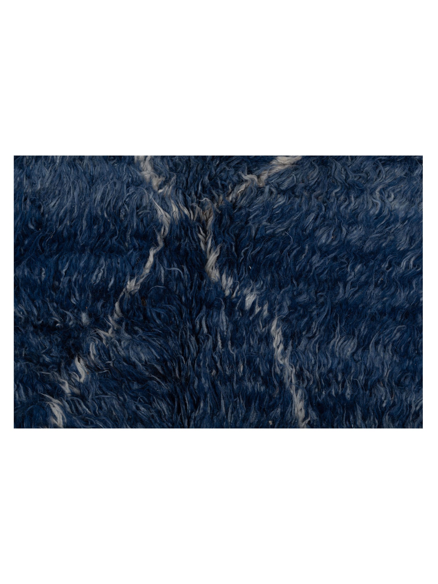 Baskra Dark Blue Ivory 9.3x12.9 Hand Knotted Rug