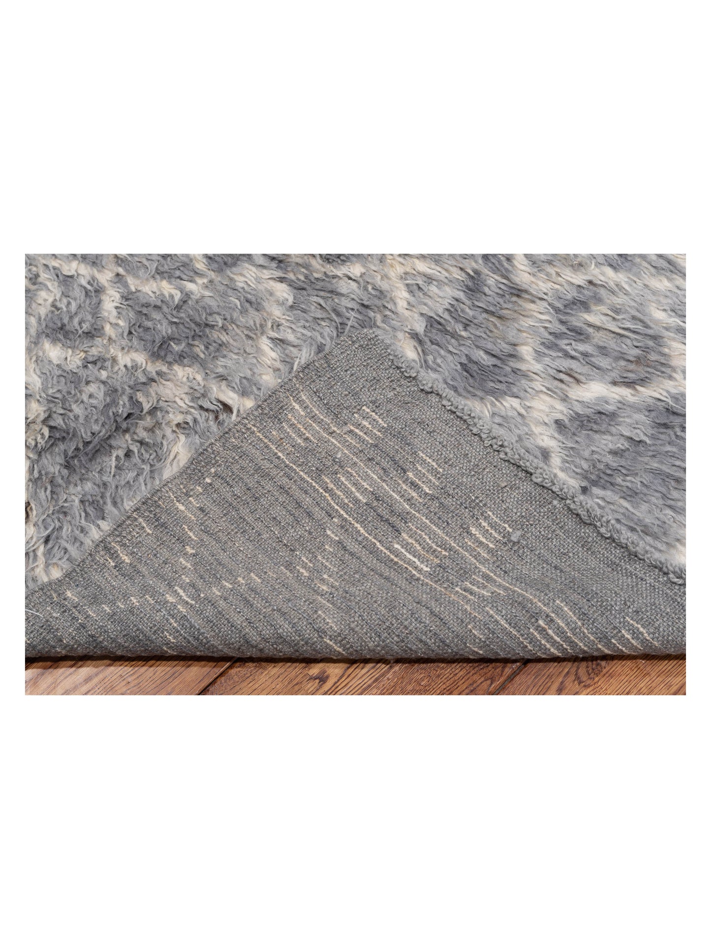 Baskra Gray Ivory 7.11x11 Hand Knotted Rug