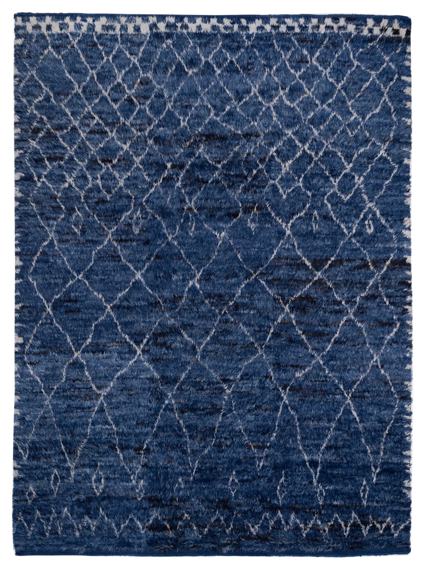 Pasha Berber  Dark Blue Silver Contemporary