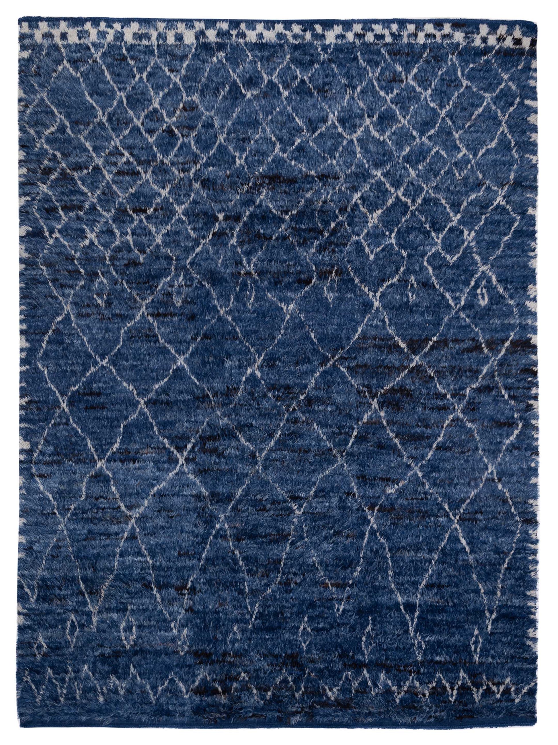 Pasha Berber  Dark Blue Silver Contemporary