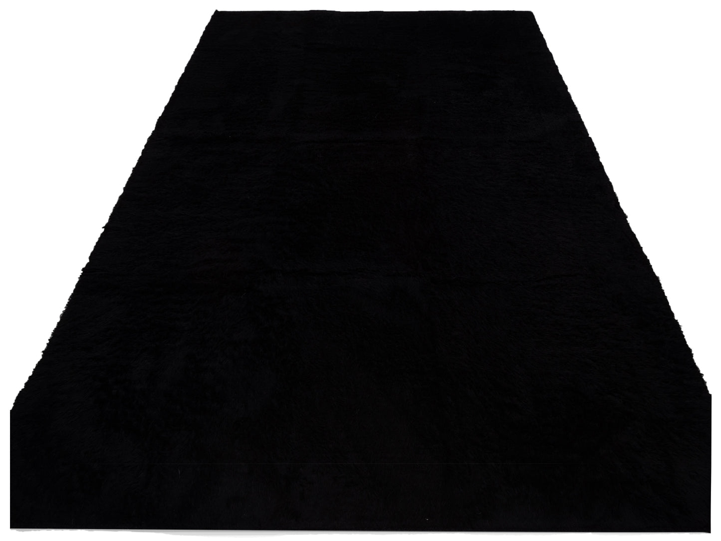 Baskra Black Black 11.9x15.2 Hand Knotted Rug