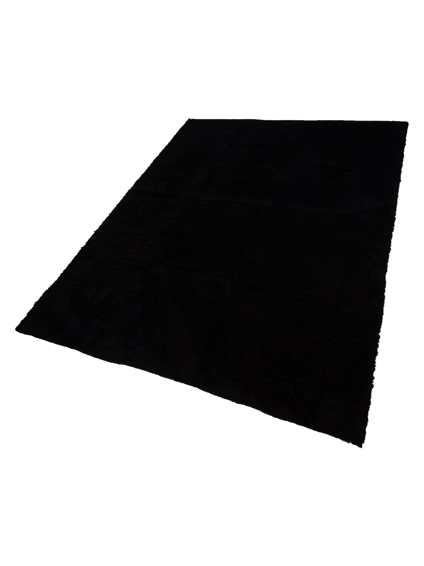 Baskra Black Black 11.9x15.2 Hand Knotted Rug