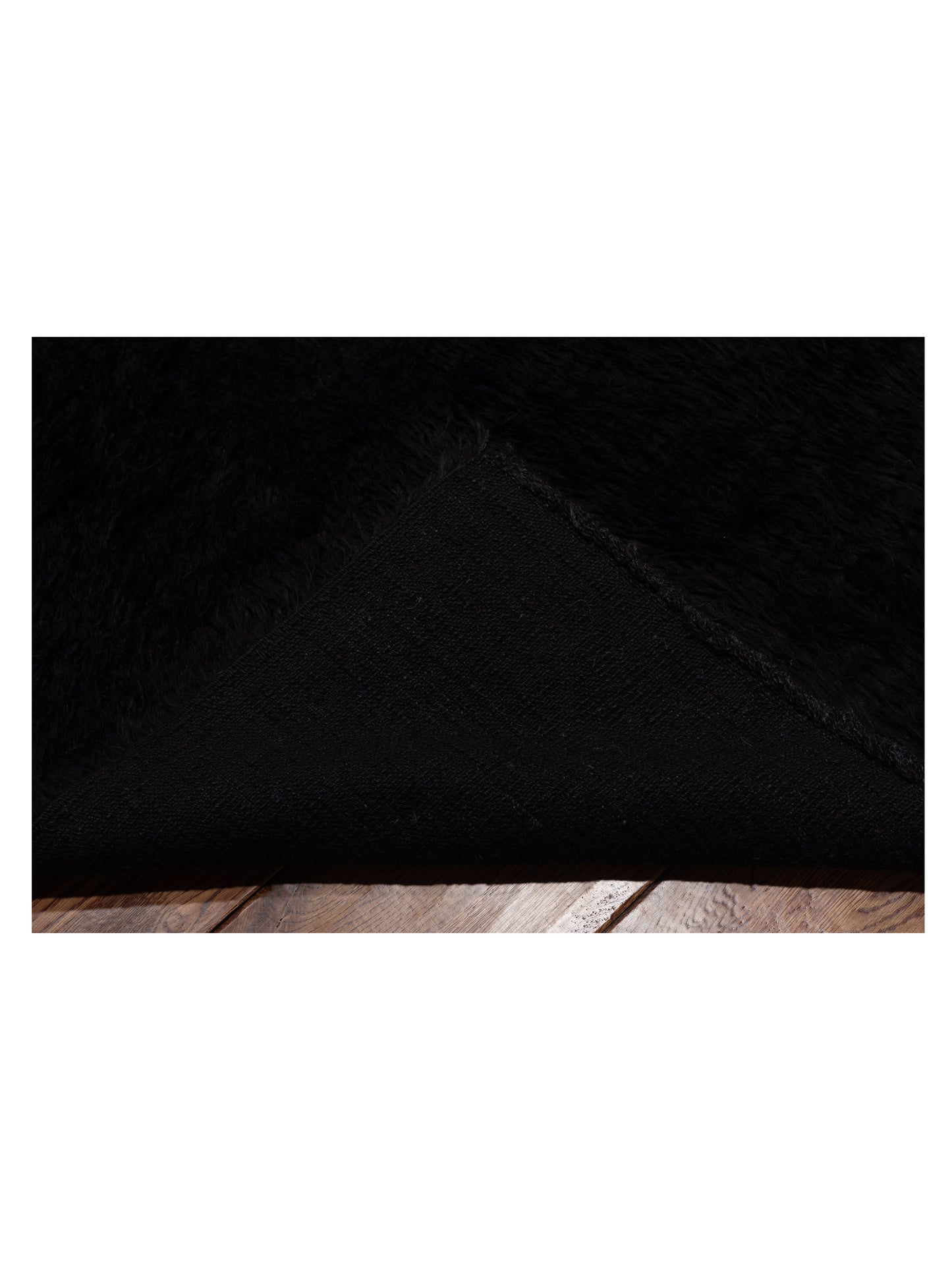 Baskra Black Black 11.9x15.2 Hand Knotted Rug