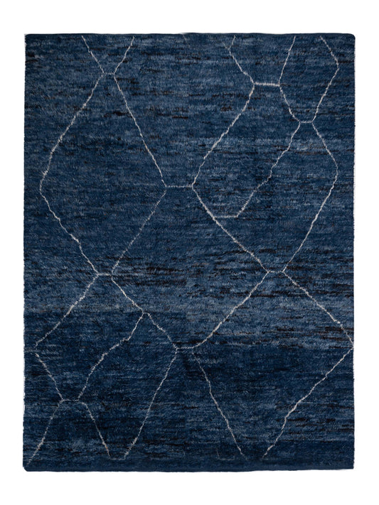 Pasha Berber  Indigo Ivory Contemporary