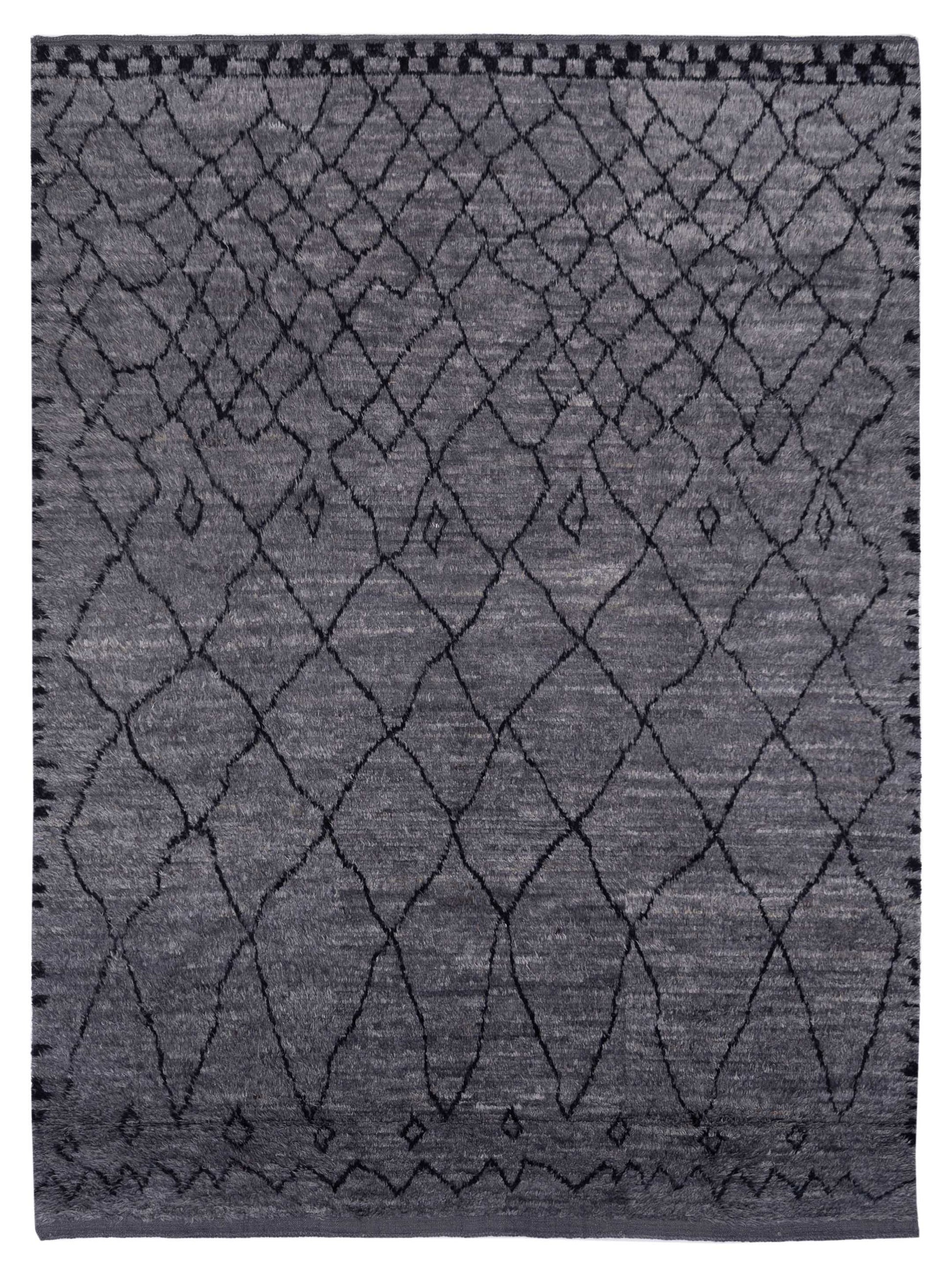 Pasha Berber  Gray Black Contemporary