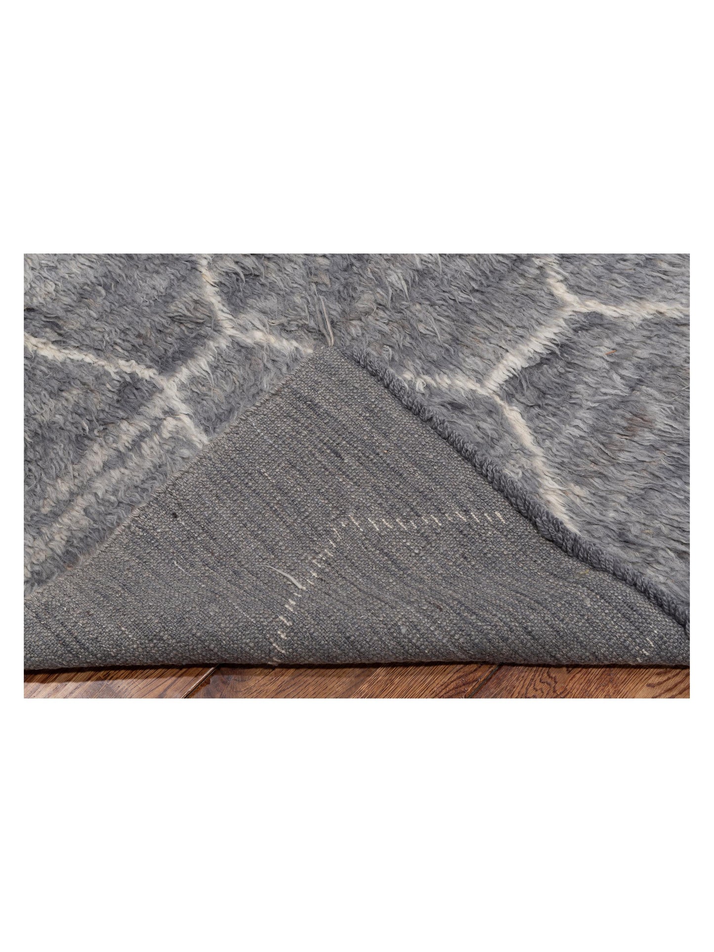 Baskra Gray Ivory 8.10x11.9 Hand Knotted Rug