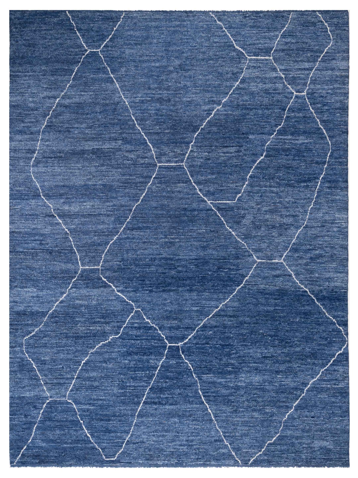 Pasha Berber  Indigo Ivory Contemporary