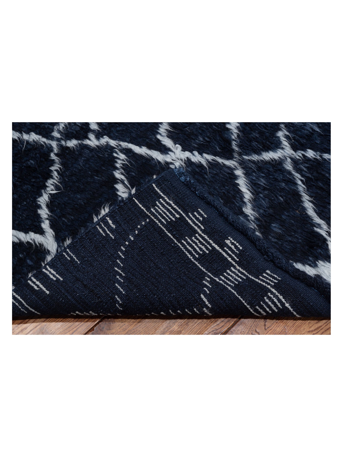 Baskra Black Black 9.3x12.5 Hand Knotted Rug