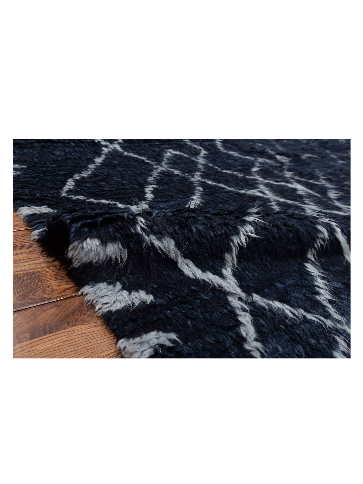 Baskra Black Black 9.3x12.5 Hand Knotted Rug