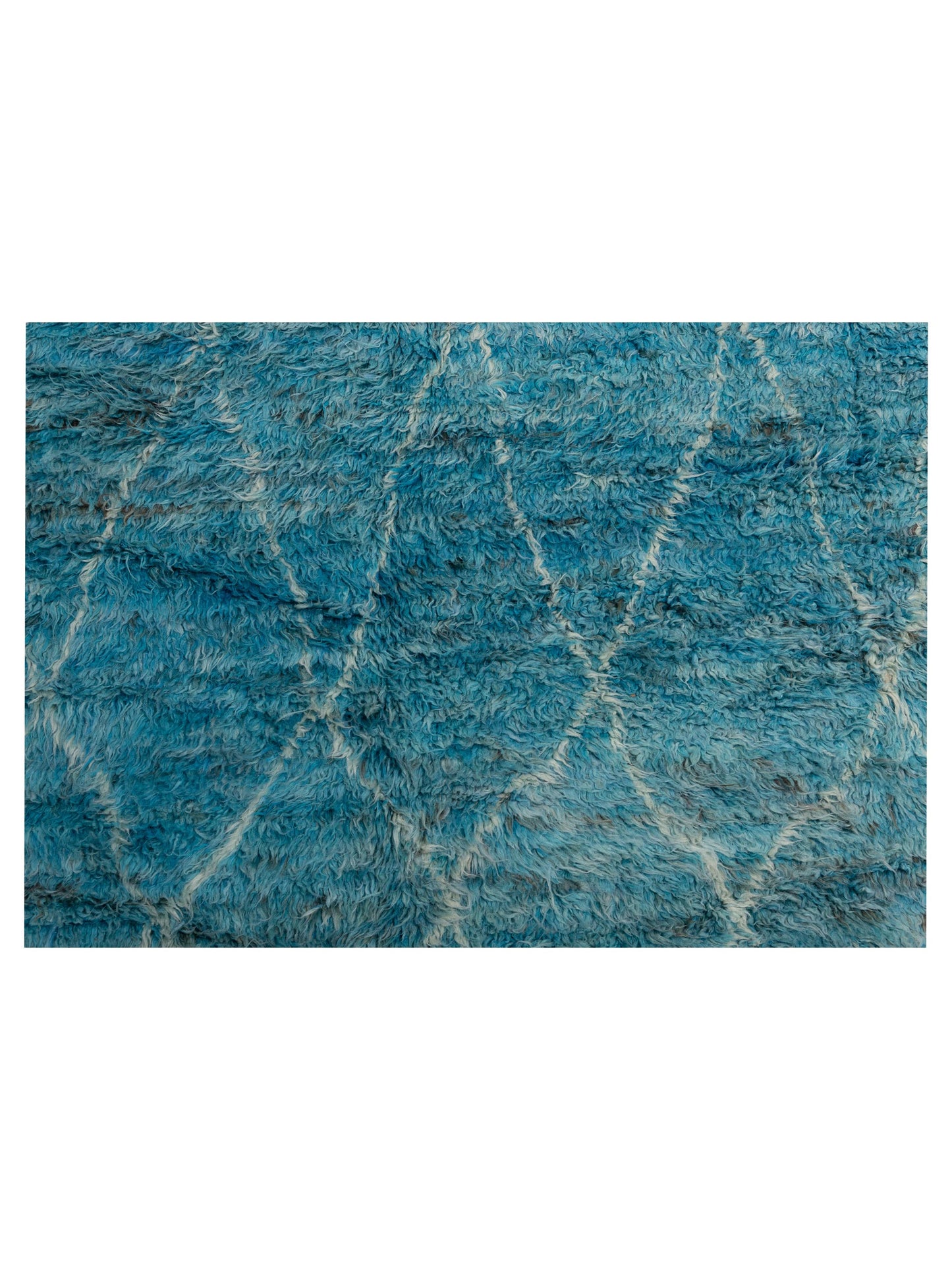 Baskra Turquoise 9.1x12.2 Hand Knotted Rug