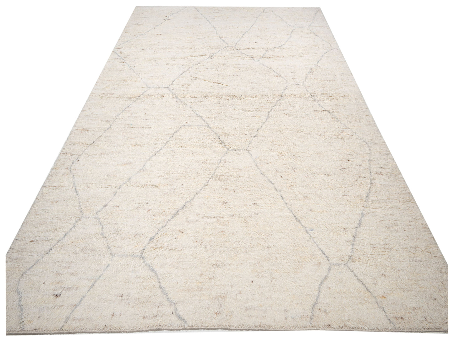 Baskra Ivory Naturel 12.1x15.11 Hand Knotted Rug