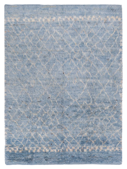 Pasha Berber  Jean Blue Ivory Contemporary