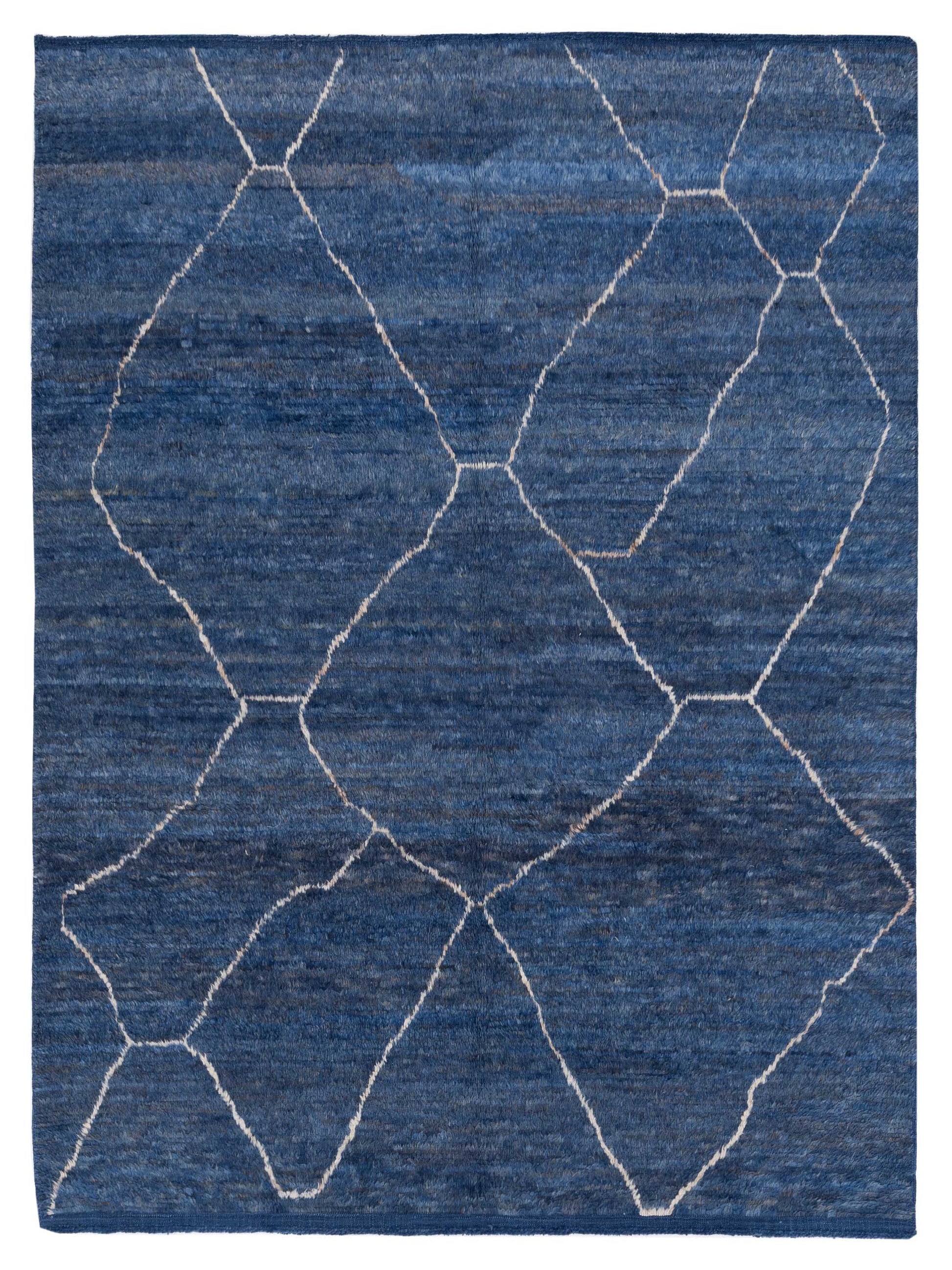 Pasha Berber  Blue Ivory Contemporary