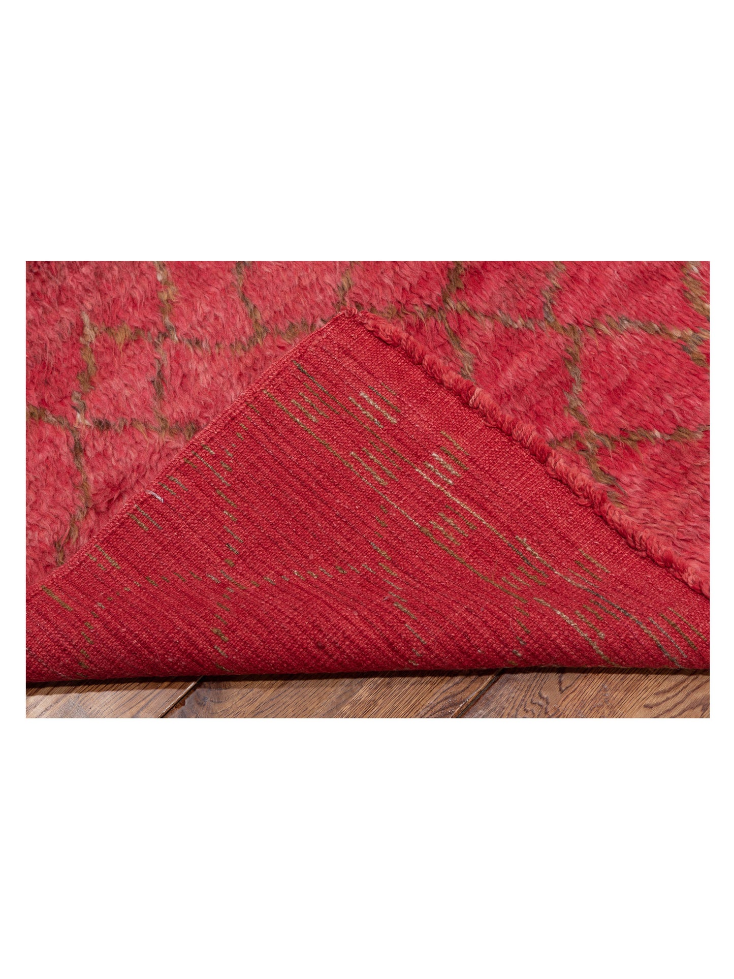 Baskra Red Brown 8x10.4 Hand Knotted Rug