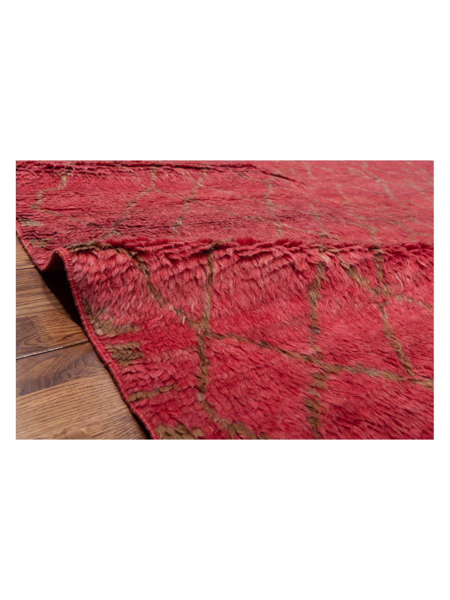 Baskra Red Brown 8x10.4 Hand Knotted Rug