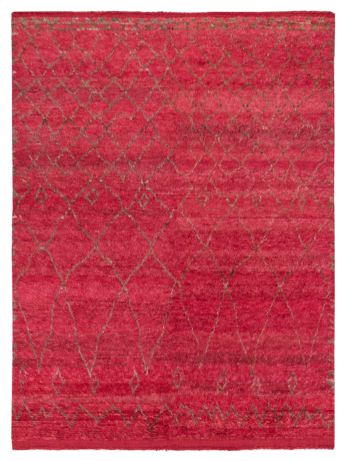 Pasha Berber  Red Brown Contemporary