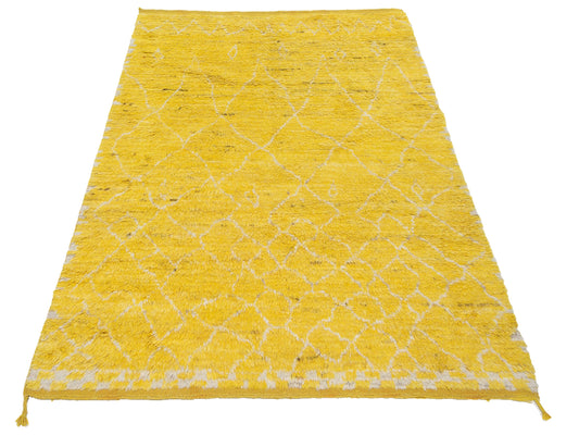 Baskra Yellow Naturel 6.10x10.1 Hand Knotted Rug