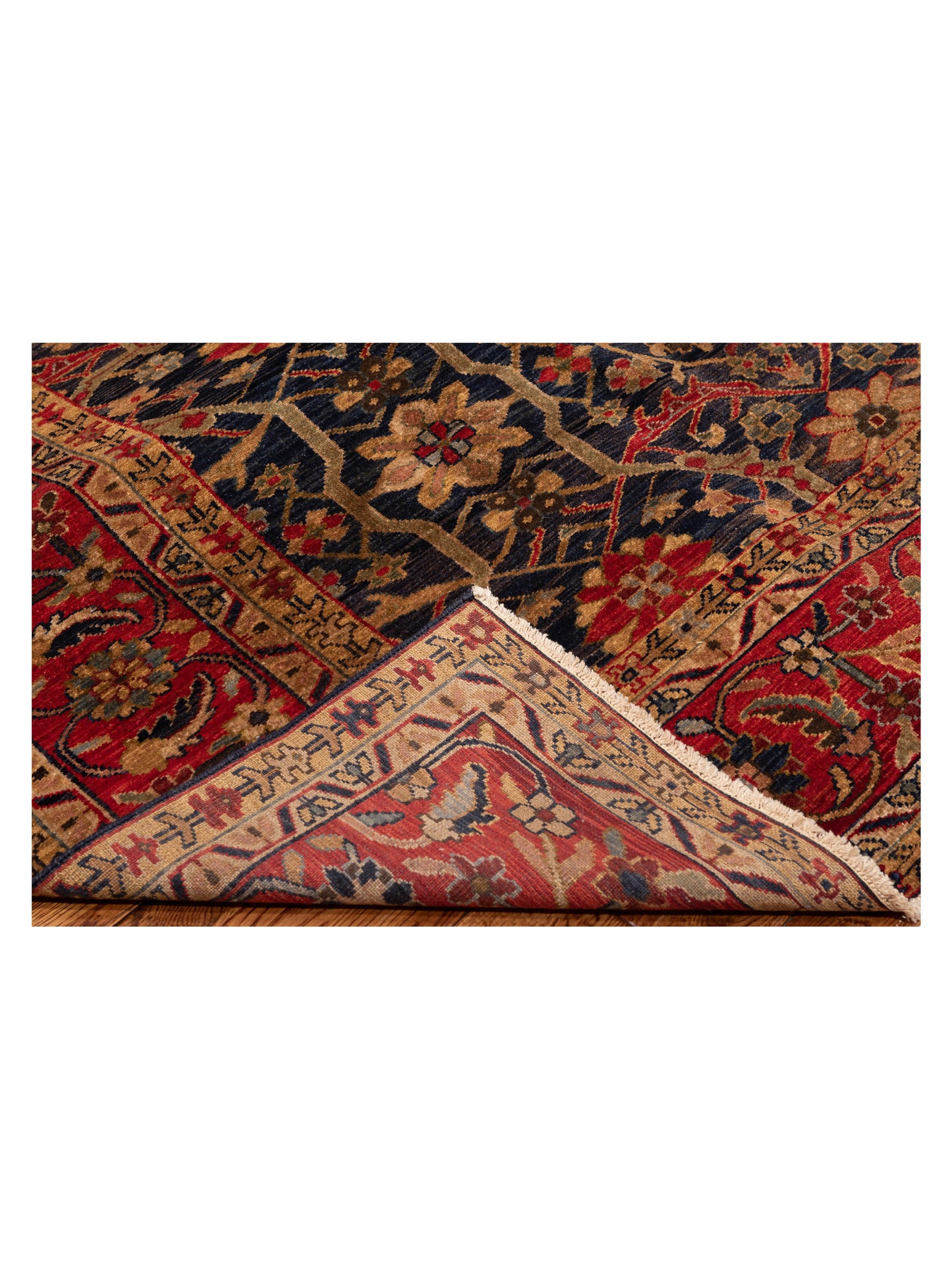Siena Red Navy 9.4x11.10 Hand Knotted Rug