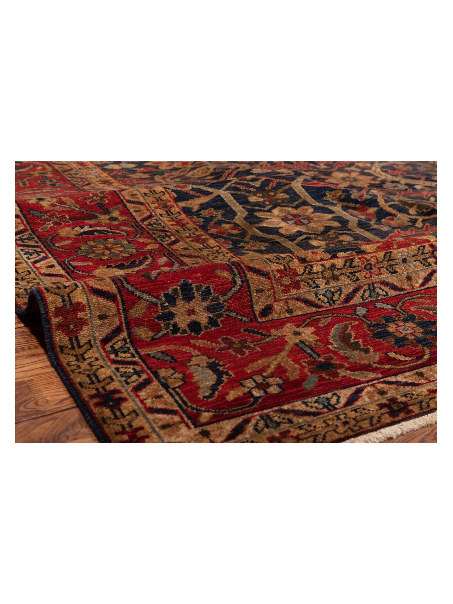 Siena Red Navy 9.4x11.10 Hand Knotted Rug