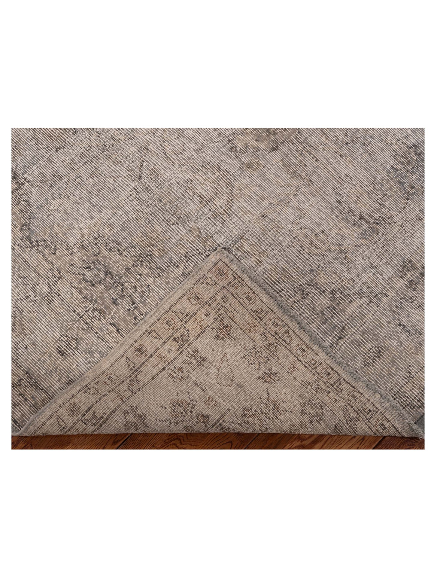 Vintage Gray 5.11x9.11 Hand Knotted Rug