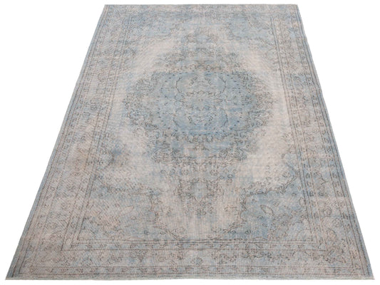Vintage Blue Blue 5.9x8.11 Hand Knotted Rug