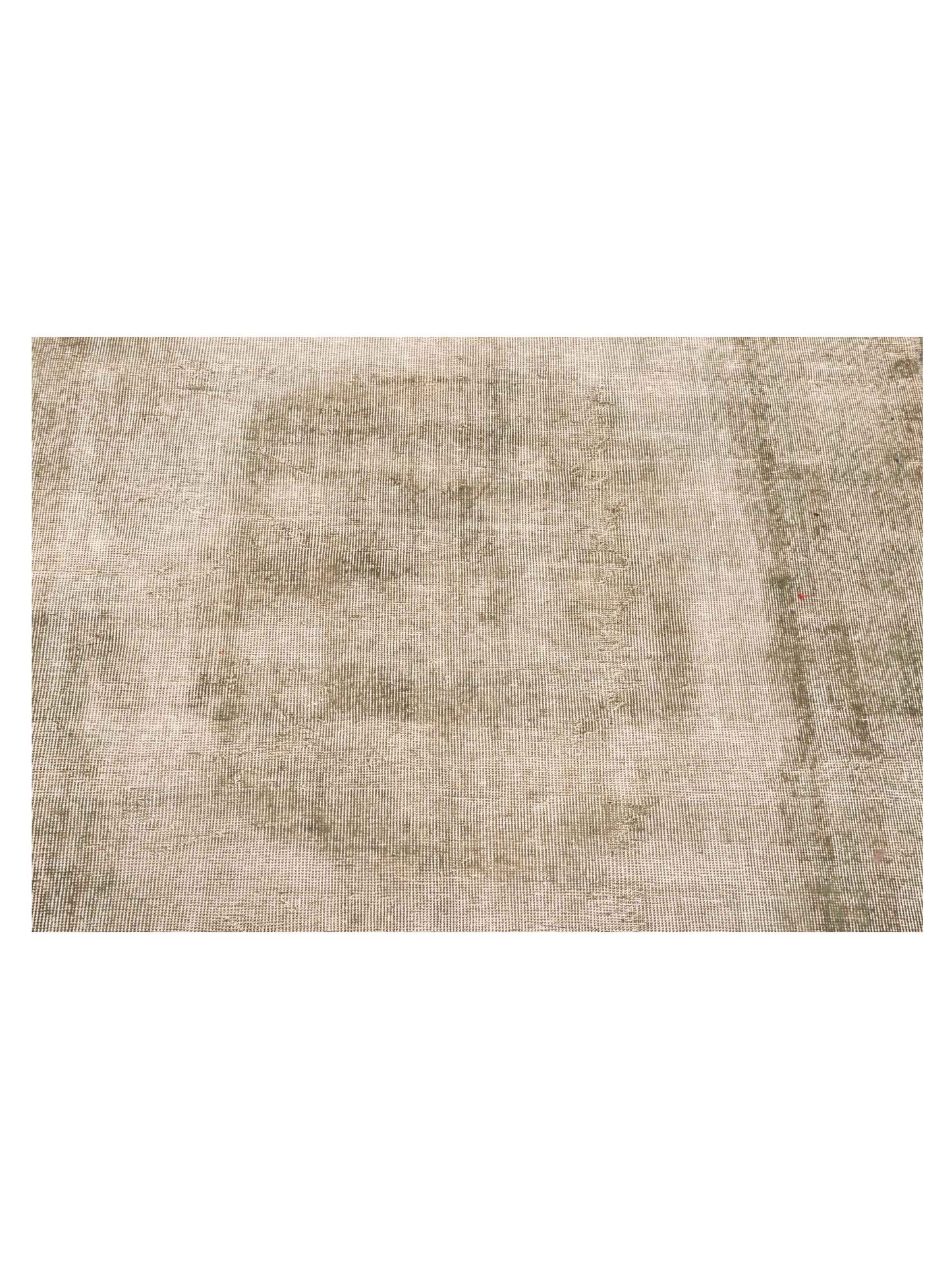 Vintage Green 5.8x9.2 Hand Knotted Rug