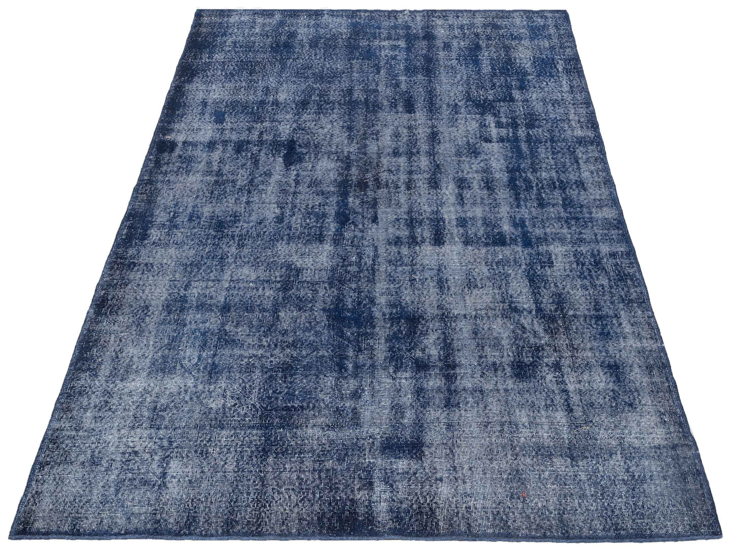 Vintage Indigo 6.4x9.10 Hand Knotted Rug