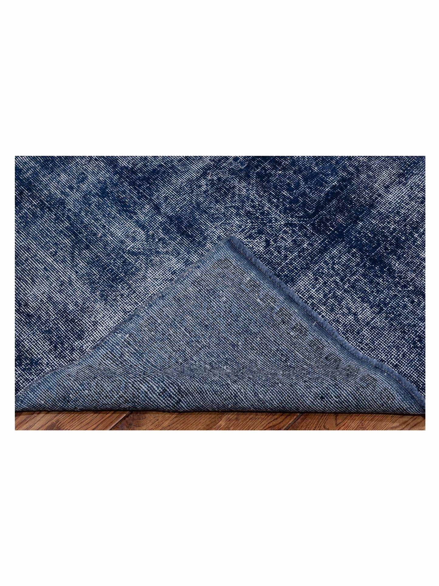 Vintage Indigo 6.4x9.10 Hand Knotted Rug