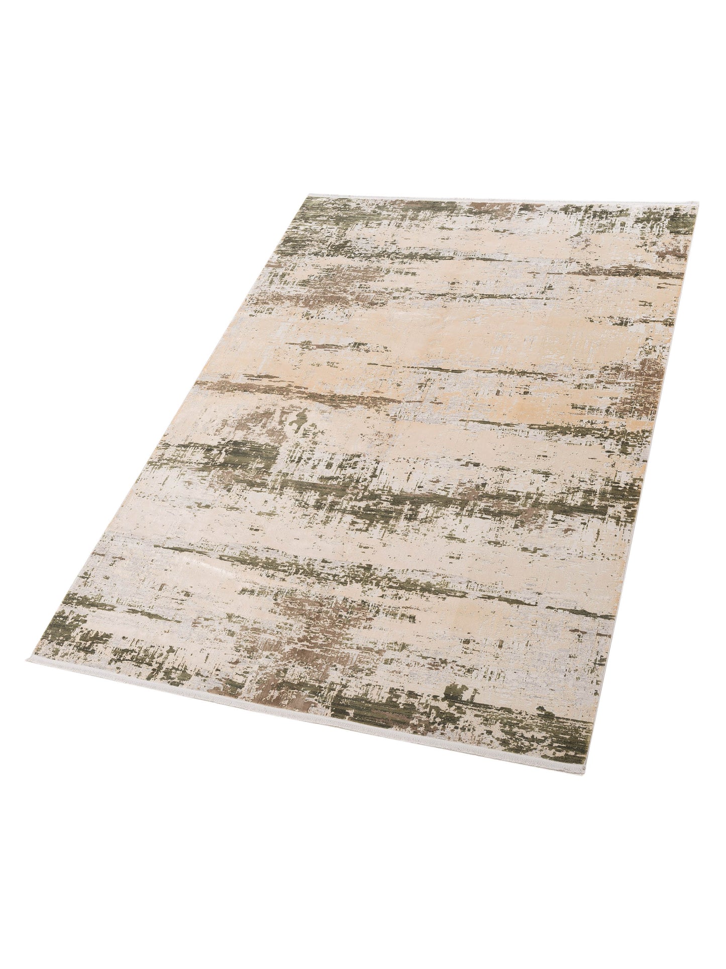 Calvera Beige Green 6.6x9.6 Machine Made Rug