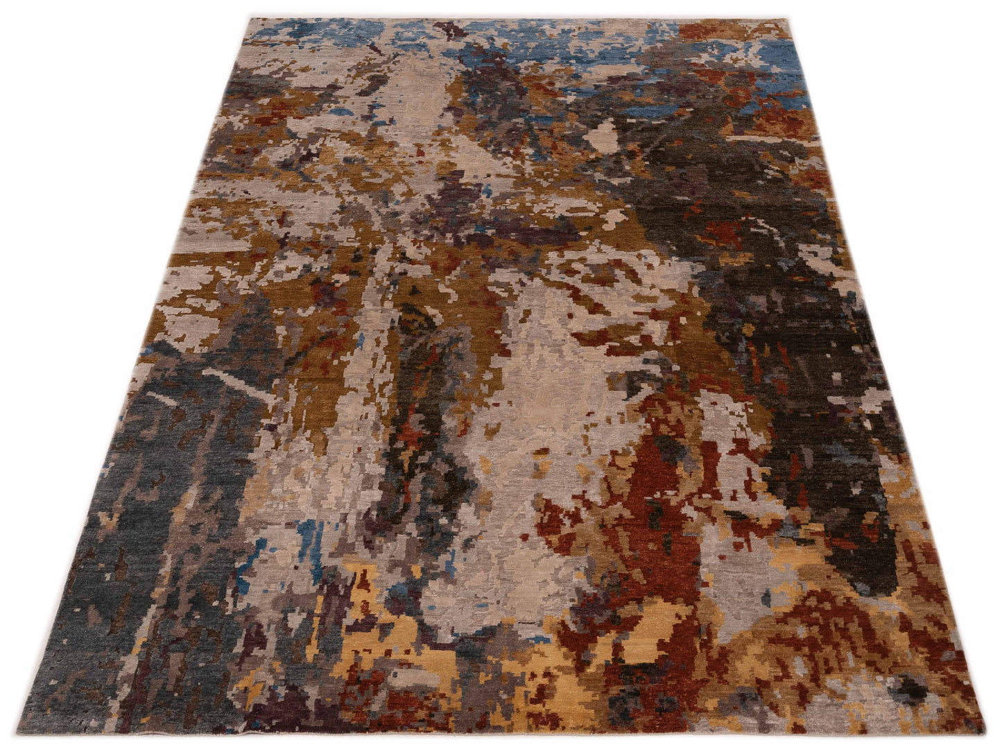 Tenzari Multi 8.11x119 Hand Knotted Rug