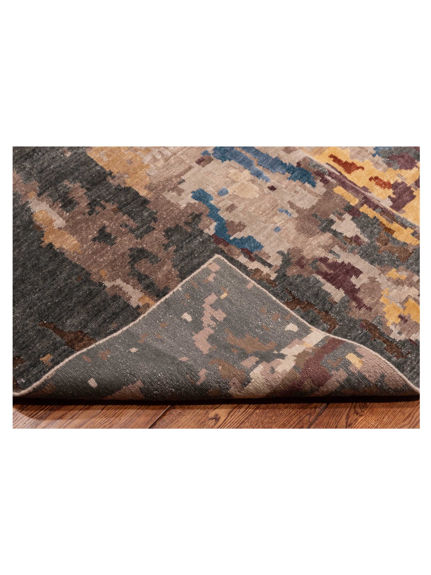 Tenzari Multi 8.11x119 Hand Knotted Rug