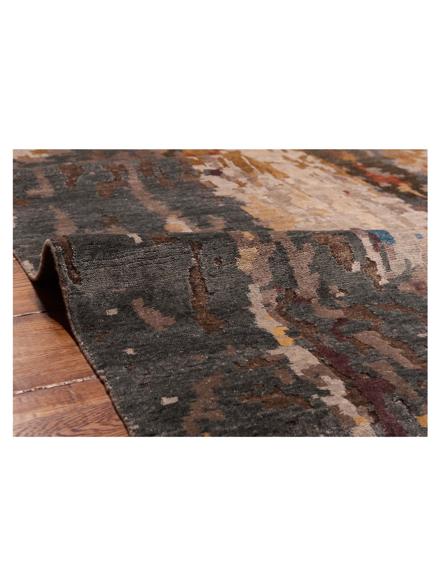 Tenzari Multi 8.11x119 Hand Knotted Rug