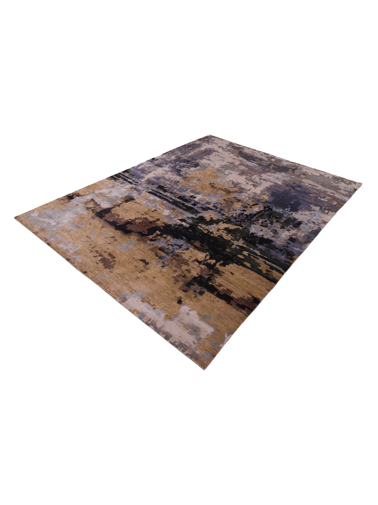 Tenzari Multi Multi 8.11x11.9 Hand Knotted Rug