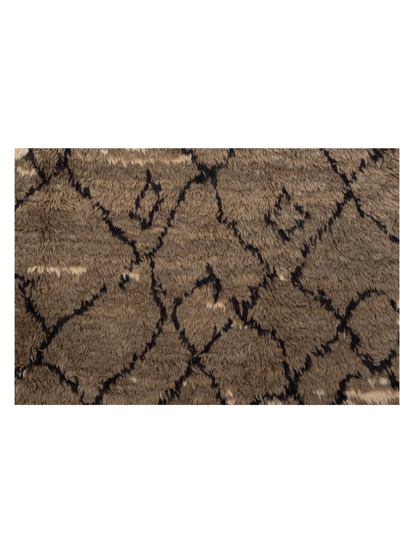 Baskra Brown Charcoal 7.9x9.10 Hand Knotted Rug