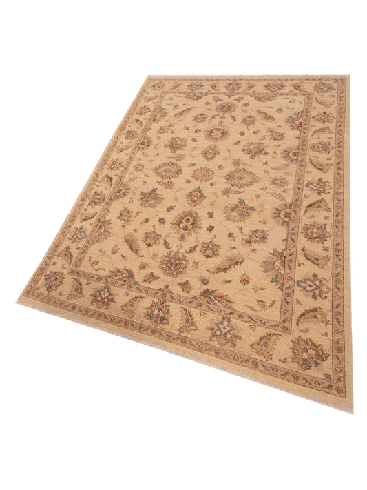 Sabira Ivory Ivory 6.6x9.10 Hand Knotted Rug