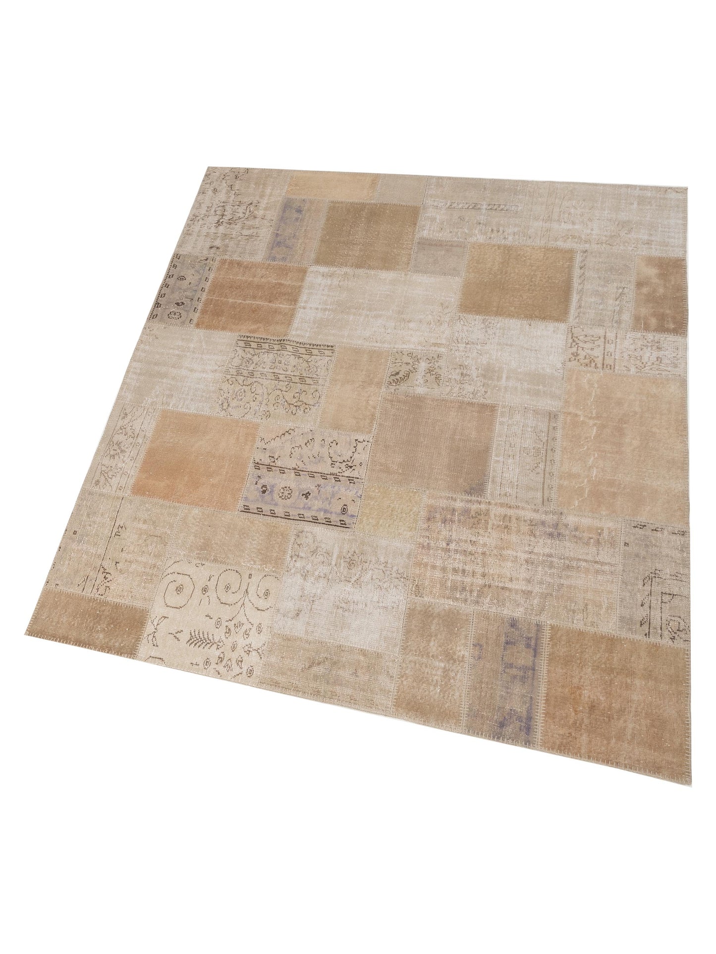 Patchwork Natural 8.3x9.10 Hand Knotted Rug