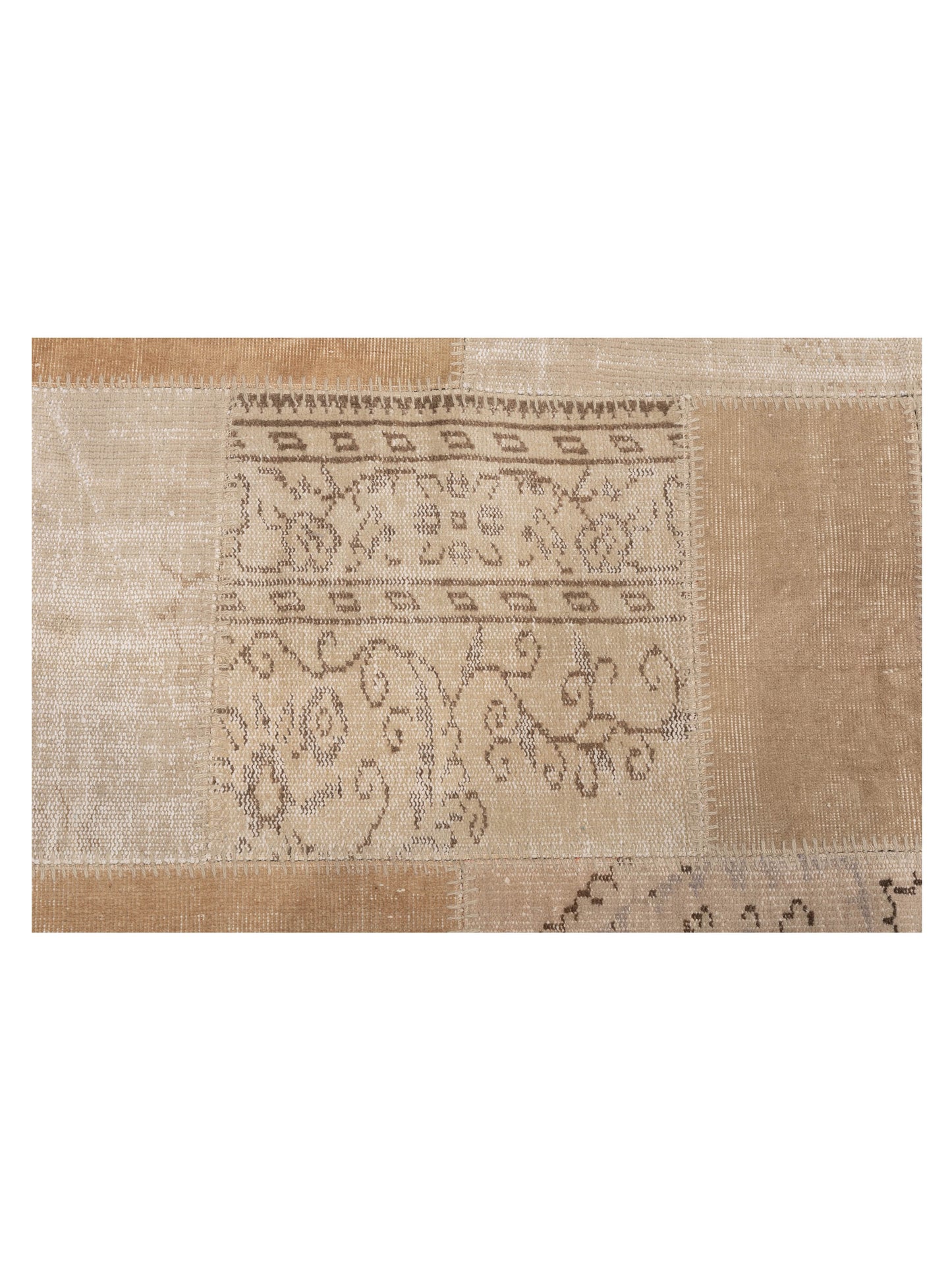 Patchwork Natural 8.3x9.10 Hand Knotted Rug