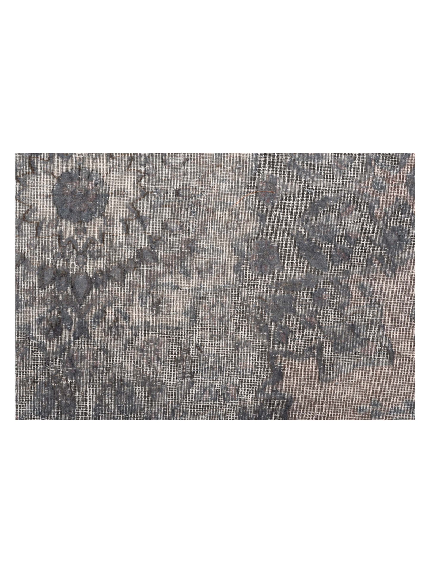 Vintage Gray 9.5x12.3 Hand Knotted Rug