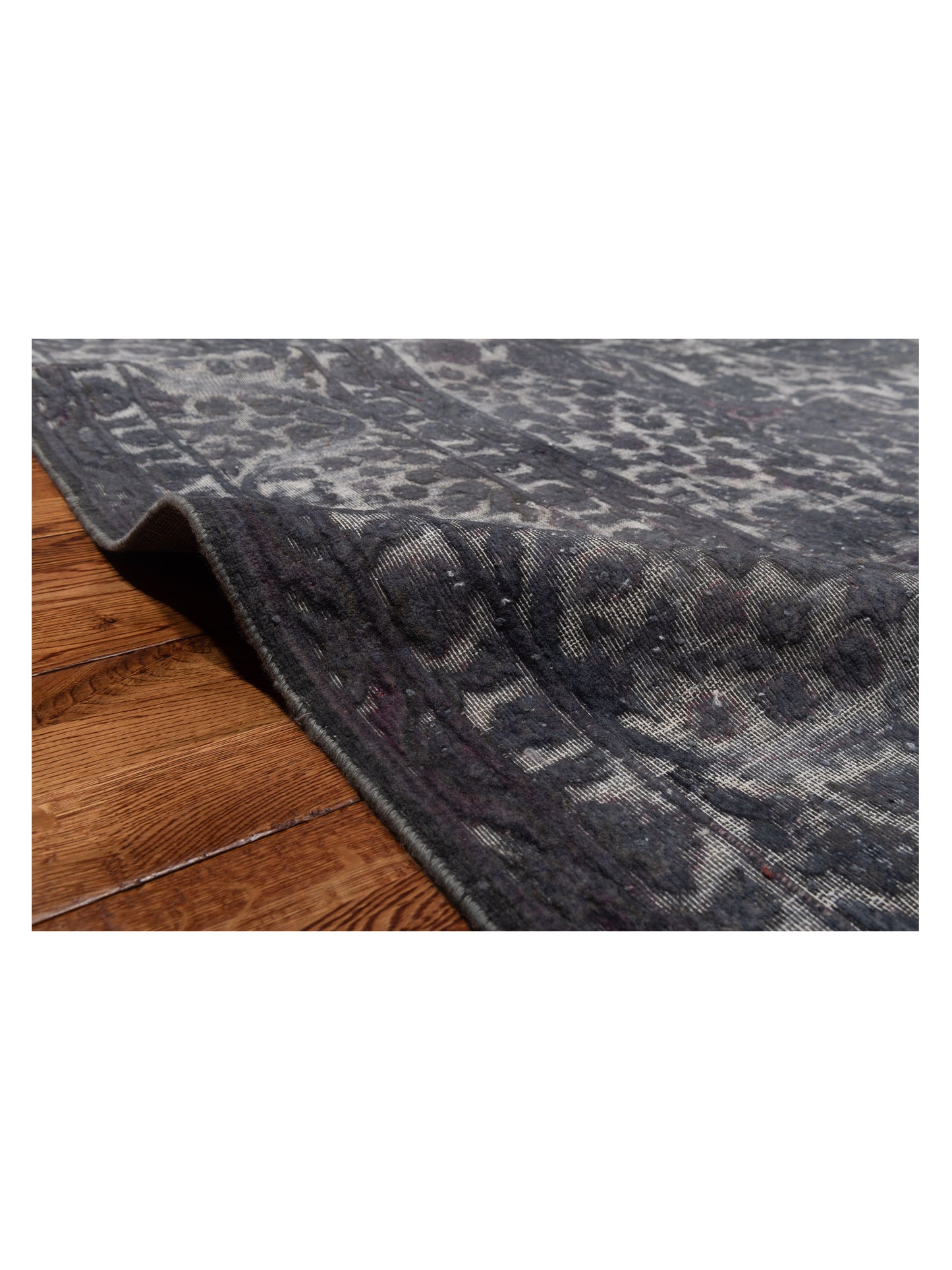 Vintage Gray 9.8x12.10 Hand Knotted Rug