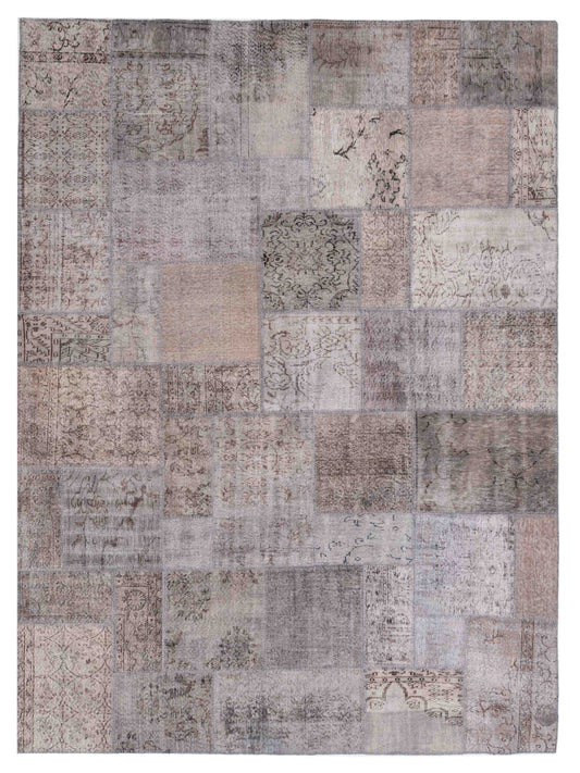 Pasha Turkish Vestige Patchwork  Gray  Contemporary