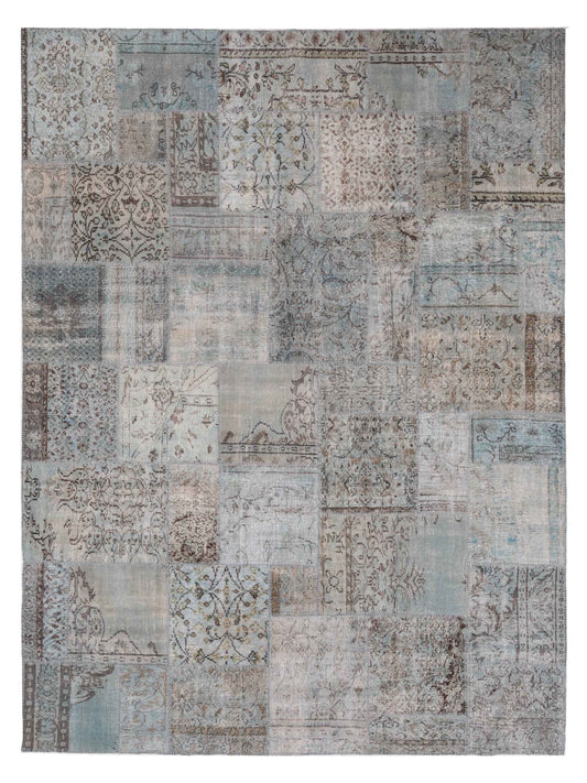 Pasha Turkish Vestige Patchwork  Blue  Contemporary