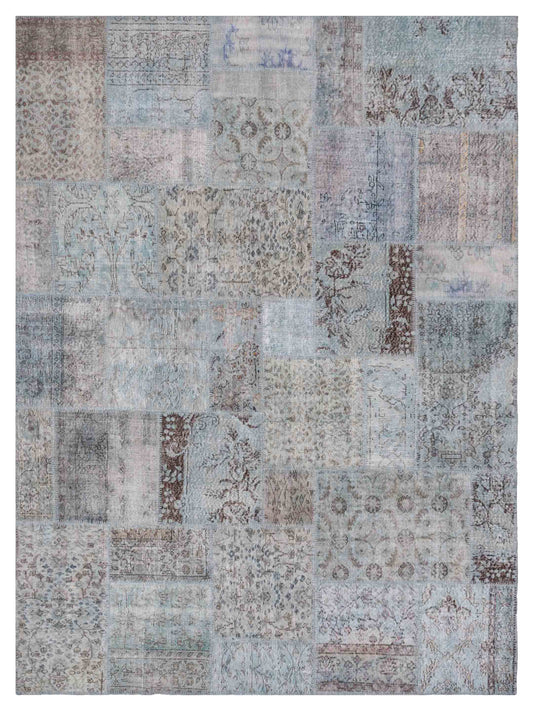 Pasha Turkish Vestige Patchwork  Blue  Contemporary